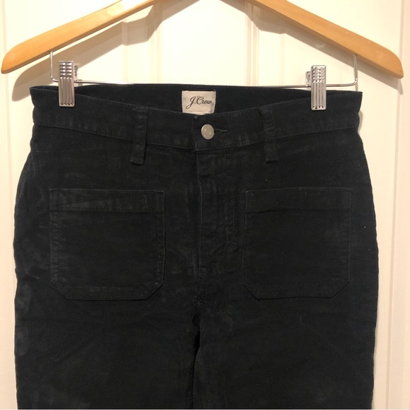 J Crew Black Billie Demi Boot Crop Corduroy Jeans - Picture 3 of 6